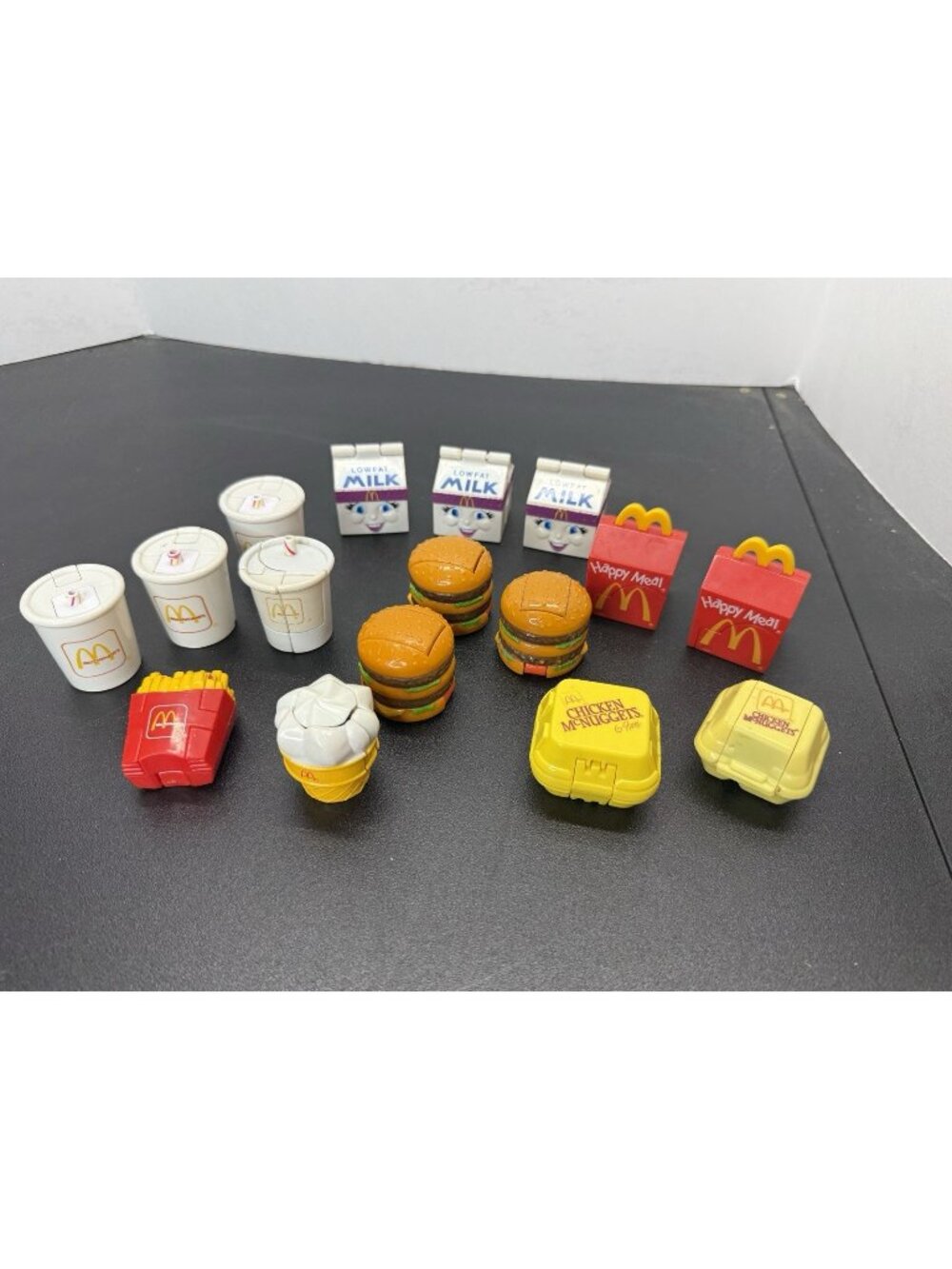 16 Vintage McDonald's Changeables Happy Meal Lot Transformers McDino 1980s 1990s